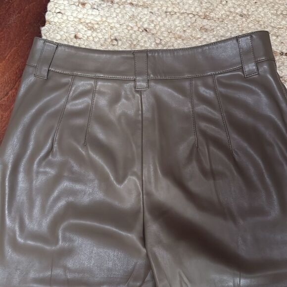 ZARA Faux Leather Trouser Pants Large - Picture 11 of 11